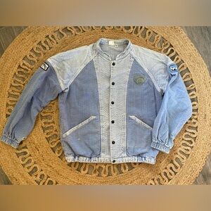 Billabong Corduroy Jacket Mens M Blue Vintage Colorblock Bomber Surf